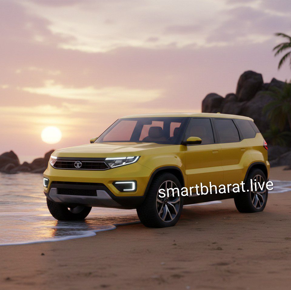 Yellow tata siera on beach