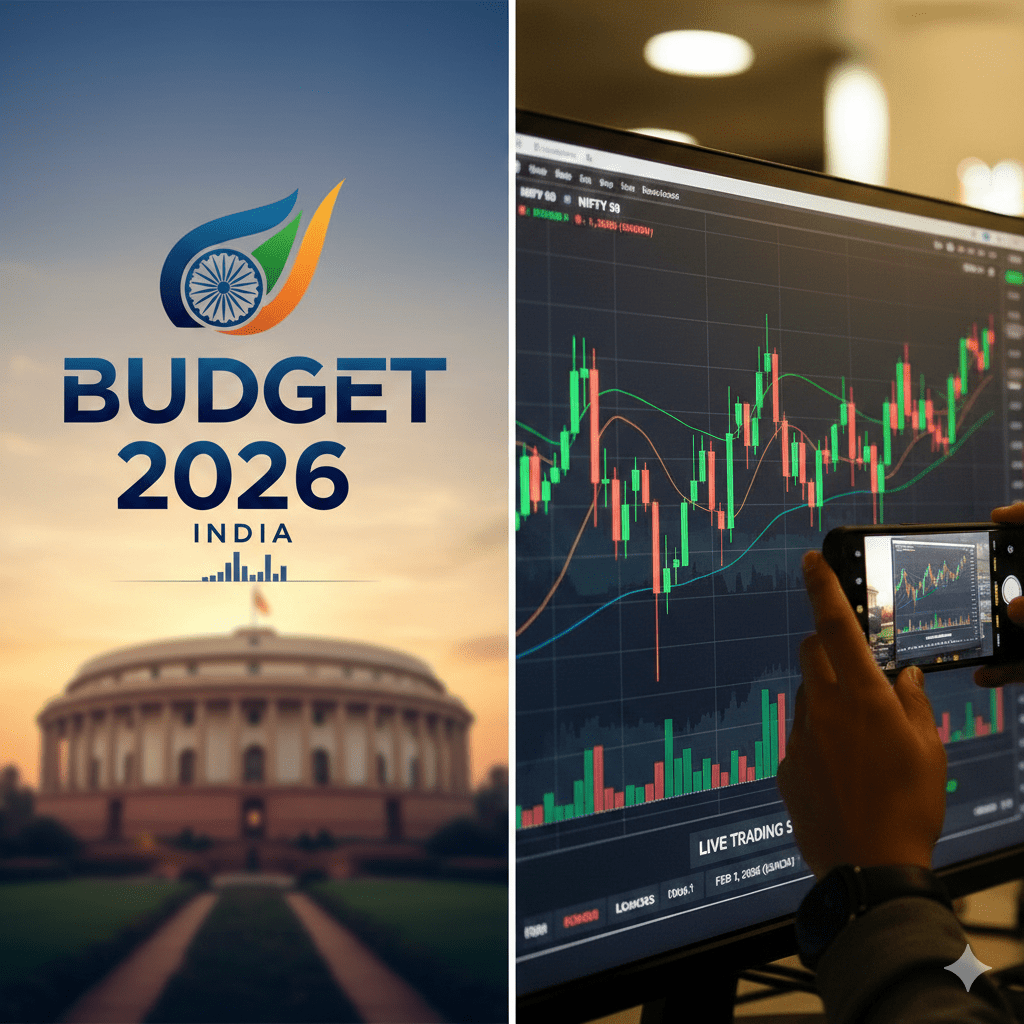 Budget 2026 and Stock Market Chart