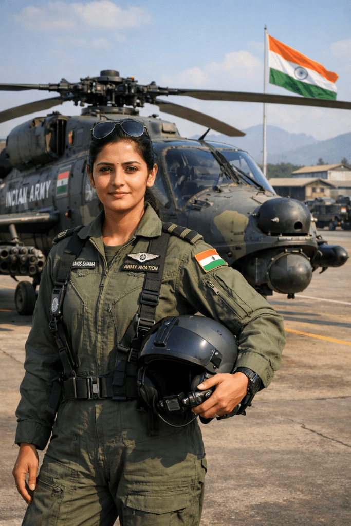 भारतीय सेना की नई पहचान: कैप्टन हंसजा शर्मा और रुद्र हेलीकॉप्टर